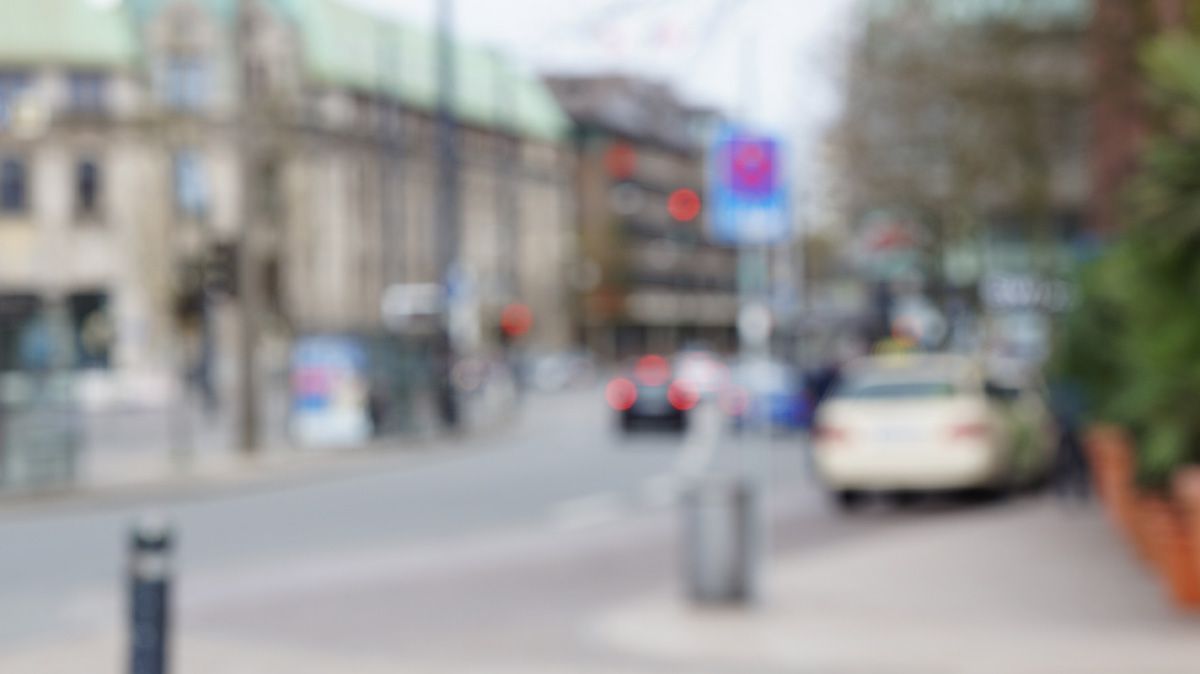 Bild von einer Straße in unscharf